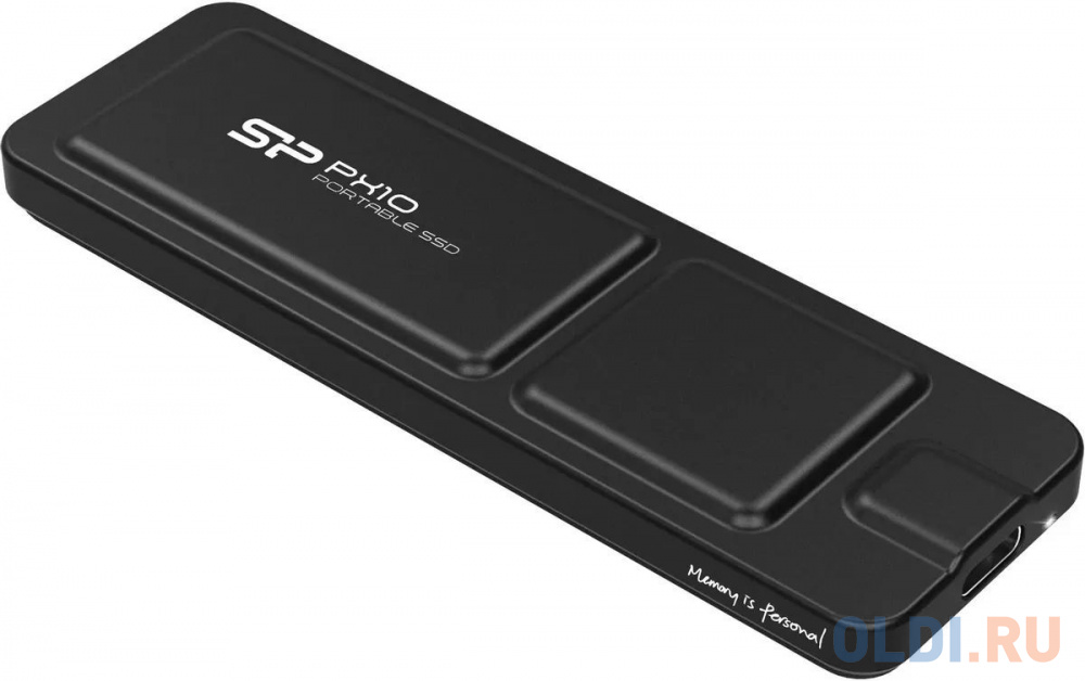 Твердотельный диск 2Tb Silicon Power PX10, External, USB TypeC 3.2, Черный, read/write 1050/1050 Mb/s