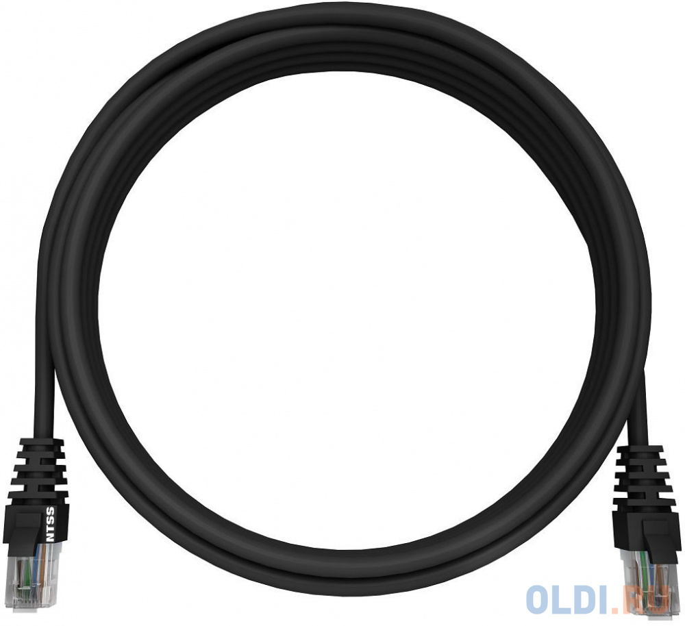 Патч-корд NTSS NTSS-PC-UTP-RJ45-5e-20.0-LSZH-BL NTSS-PC-UTP-RJ45-5E-20.0-LSZH UTP RJ-45 вил.-вилка RJ-45 кат.5E 20м черный LSZH (уп.:1шт) 26AWG