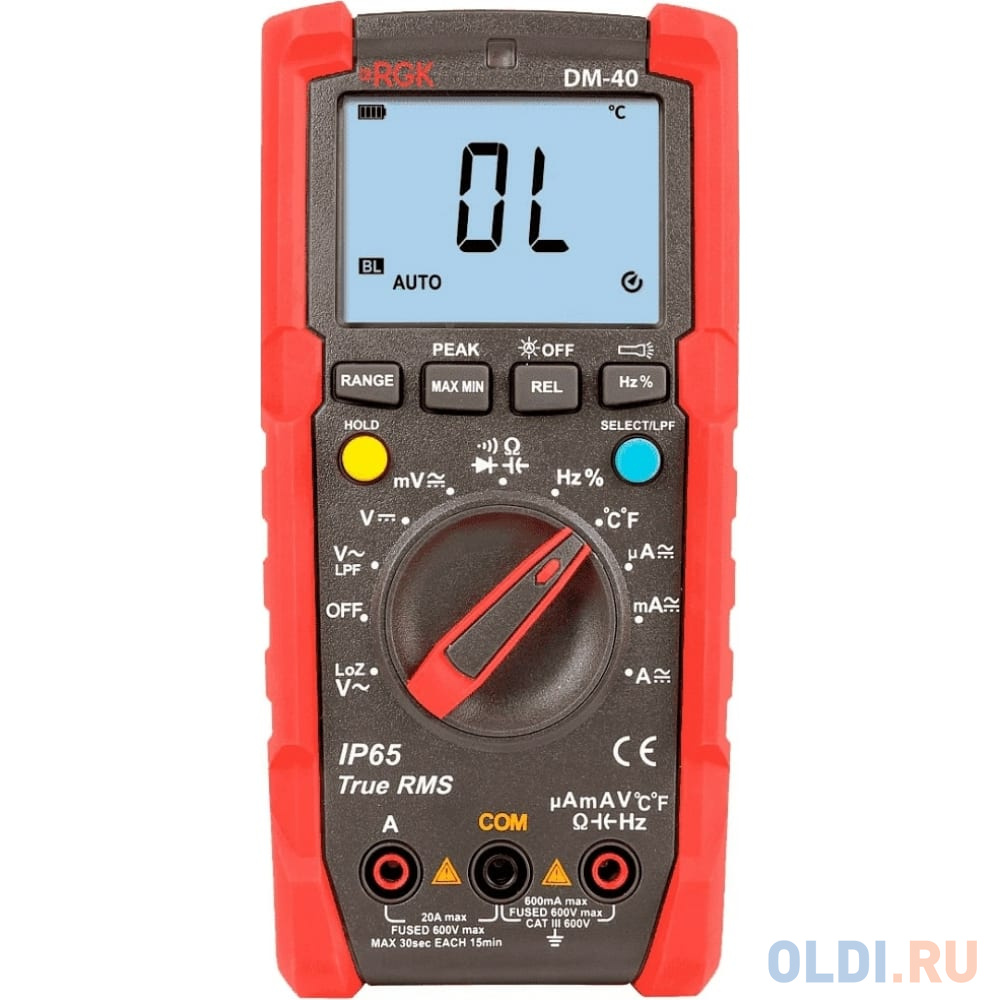 Мультиметр Rgk RGK Цифровой мультиметр DM-40 776431