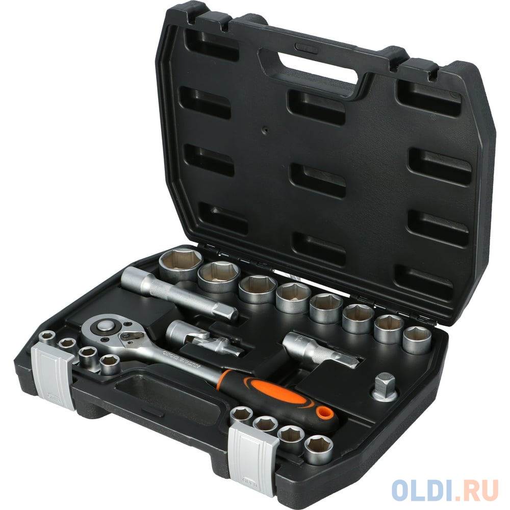 FASTER TOOLS Головки торцевые 22шт. 1/2" CR-V 8827