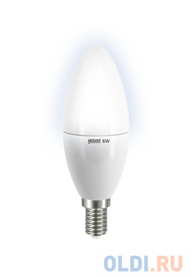 Лампа GAUSS LED Elementary Candle 6W E14 4100K LD 33126