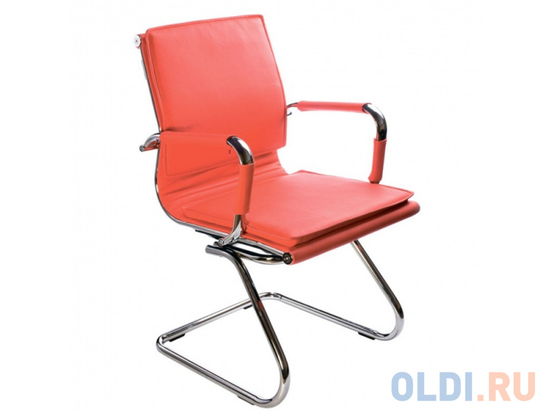 Кресло Buro CH-993-Low-V/Red низкая спинка искусственная кожа красный