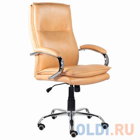 Кресло офисное BRABIX PREMIUM "Cuba EX-542", экокожа, бежевое, 532551