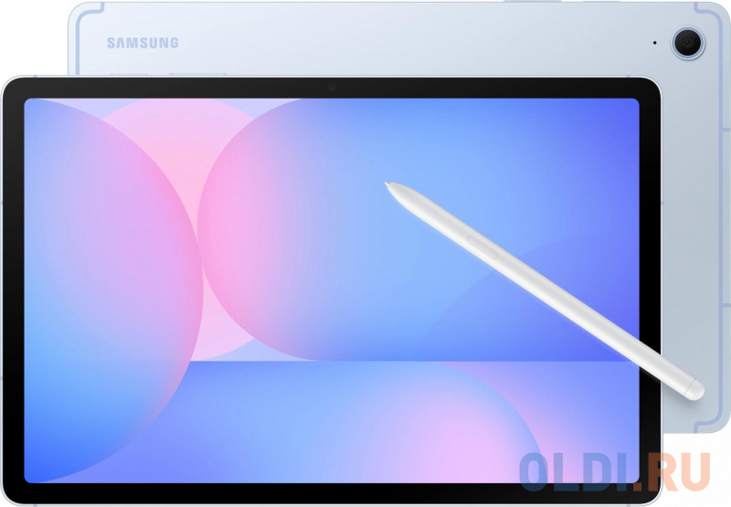 Планшет Samsung Galaxy Tab S10 FE SM-X526B 1580 (2.9) 8C RAM8Gb ROM128Gb 10.9" TFT 2304x1440 5G 1Sim eSIM Android 15 голубой 13Mpix 12Mpix BT WiF