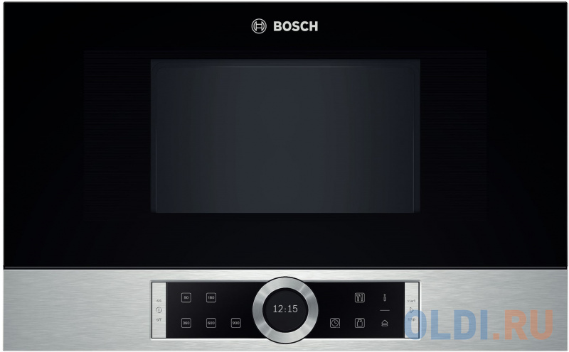 Встраиваемая микроволновая печь Bosch BFL634GS1 900 Вт серебристый