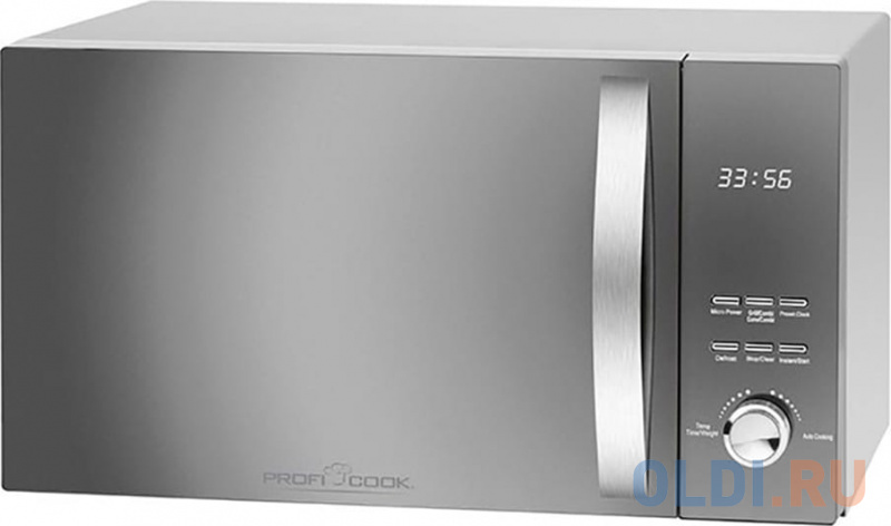 Микроволновая печь Profi Cook PC-MWG 1176 800 Вт серебристый