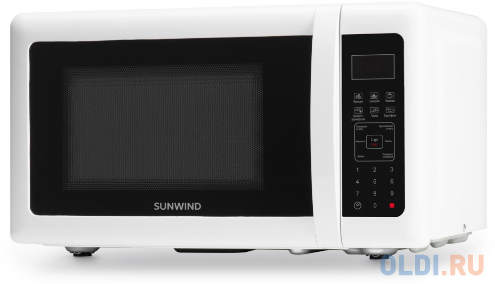 Микроволновая печь SunWind SUN-MW005 700 Вт белый чёрный