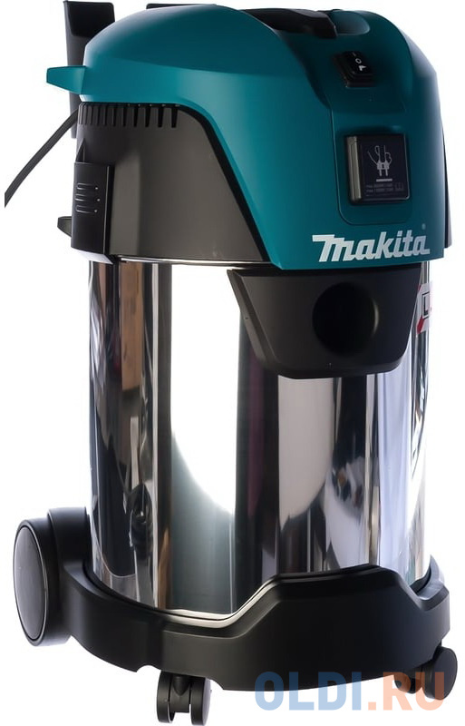 Промышленный пылесос Makita VC3011L сухая влажная уборка синий серый