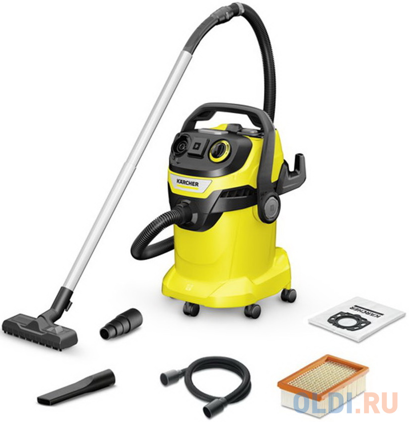 Пылесос Karcher WD 6 P V-25/8/22/T сухая влажная уборка жёлтый