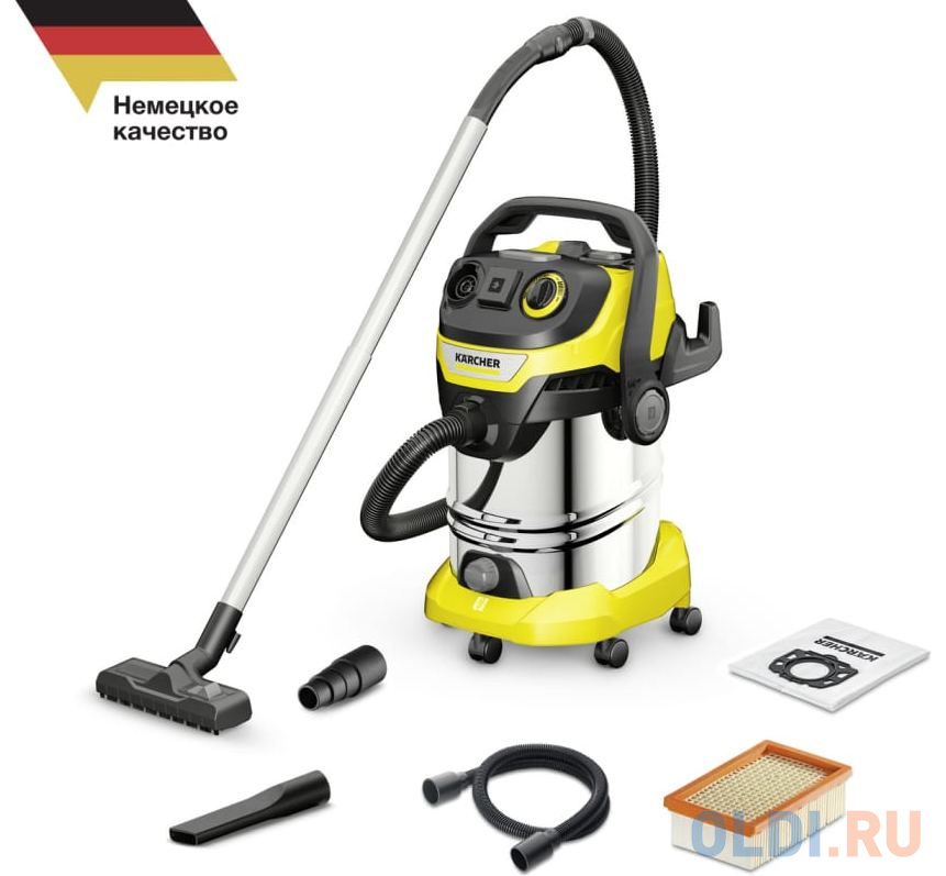 Промышленный пылесос Karcher WD 6 P S V-30/6/22/ сухая влажная уборка жёлтый 1.628-360.0