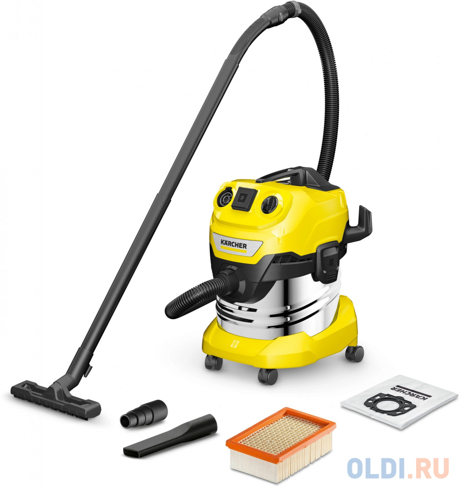 Строительный пылесос Karcher WD 4 P S V-20/5/22,  желтый [1.628-290.0]