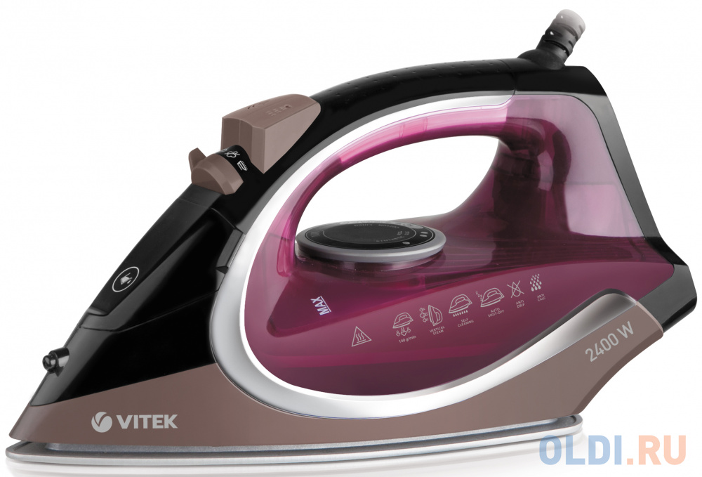 Утюги Vitek  ОЛДИ Утюг VITEK VT-8309 BK, 2400Вт, корич/черый