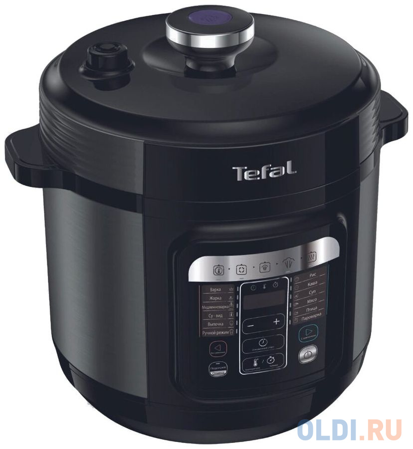 Мультиварка-скороварка Tefal Home Chef CY601832 6л 1000Вт черный