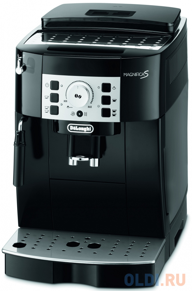 Кофемашина DeLonghi ECAM 22.110.B мощность 1450Вт, объем 1,8л, давление 15 бар, встроенная кофемолка, диспенсер, капучинатор, черный