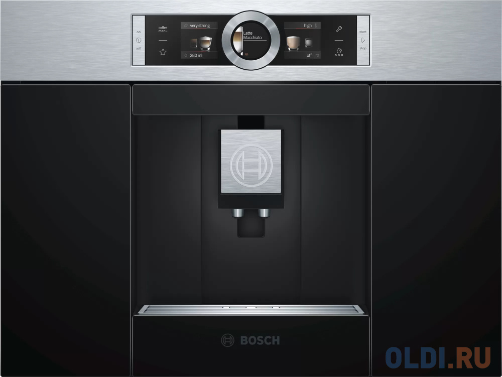 Встраиваемая кофемашина Bosch CTL636ES1 черно-серебристый