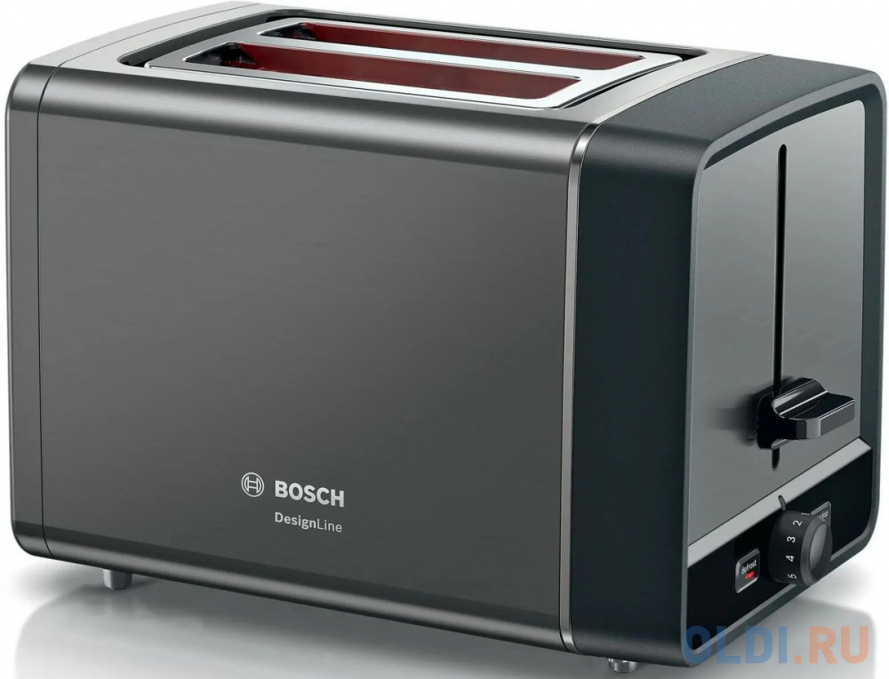 Тостер Bosch TAT5P425 970Вт серый