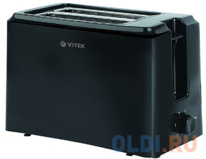 Тостеры Vitek 7159-VT(BK) Тостер  VITEK Мощность 750 Вт. Тостер на 2 ломтика.Длина сетевого шнура 0,75 м