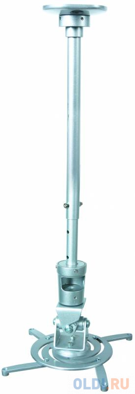  Кронштейн для проектора Cactus CS-VM-PR01L-AL серебристый макс.10кг настенный и потолочный поворот и наклон