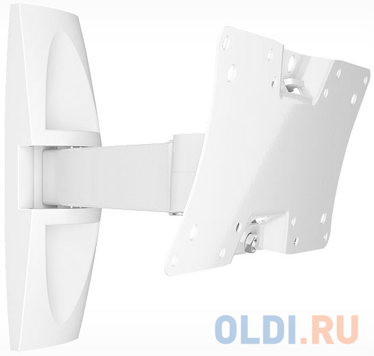 Кронштейн Holder LCDS-5063 белый для ЖК ТВ 19-32" настенный от стены 265мм  наклон +15°/-25° поворот 90° до 30кг