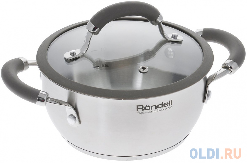 Кастрюля Rondell RDS-753 18 см 2 л нержавеющая сталь