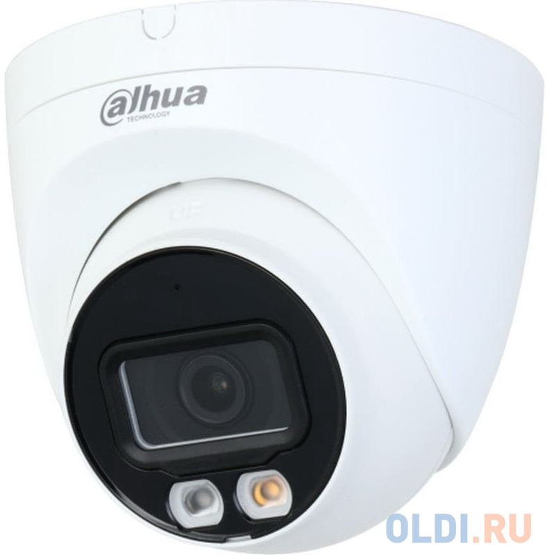 IP камеры Dahua DAHUA DH-IPC-HDW2249TP-S-LED-0280B Уличная турельная IP-видеокамера Full-color с ИИ 2Мп, 1/2.8” CMOS, объектив 2.8мм, видеоаналитика, LED-подсветка до