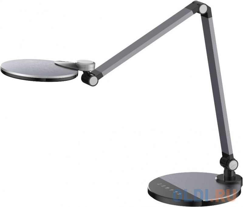 Camelion KD-865  C48 черн.металлик LED(Свет-к наст.10 Вт,230В,600 лм,сенс.рег.ярк и цвет.темп)