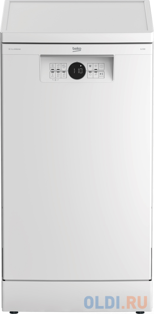 Посудомоечная машина Beko BDFS26120WQ,  узкая, напольная, 44.8см, загрузка 11 комплектов, белая [7638608335]