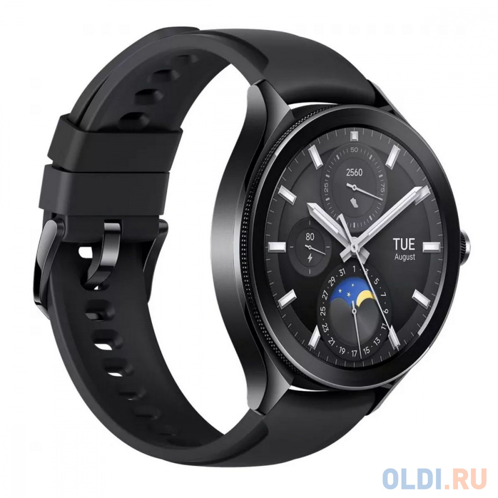 Смарт-часы Xiaomi Watch 2 Pro -Bluetooth® Black Case with Black Fluororubber Strap M2234W1 (BHR7211GL)