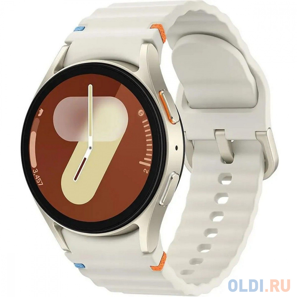  Умные часы Samsung Galaxy Watch 7 LTE 40мм 1.3 Super AMOLED корп.б.зол рем.бел.золотой