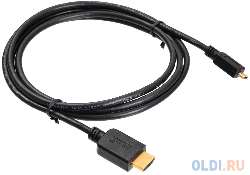 Кабель HDMI - microHDMI 3.0м Buro MICROHDMI-HDMI-3 черный