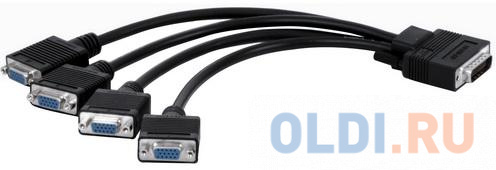 Кабель интерфейсный Matrox (CAB-L60-4XAF) Quad analog upgrade cable (Кабель для апгрейда 3-х портовой карты в 4-х портовую)