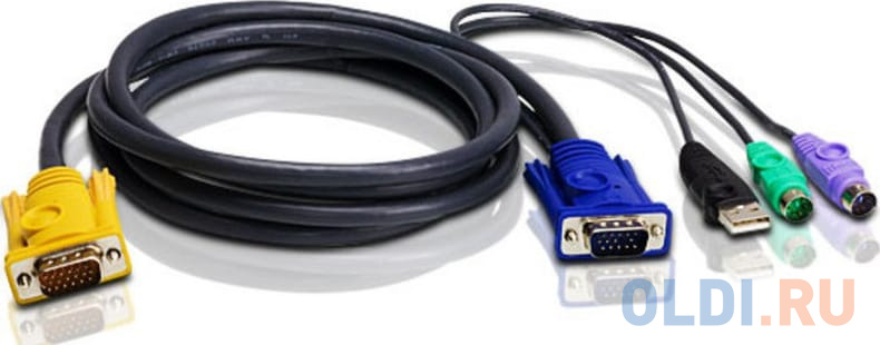 Кабель для KVM Aten Кабель ATEN 2L-5303UP USB-PS/2 3м