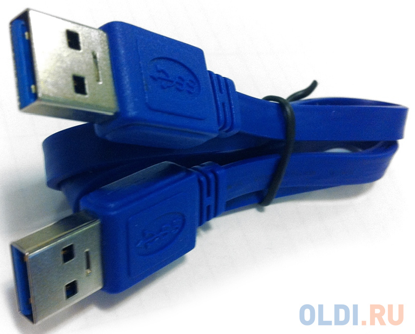 Кабель соединительный USB 3.0 AM-AM 1.0м Gembird экранированный синий CCP-USB3-AMAM-1M