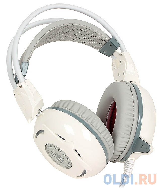   ОЛДИ Гарнитура  A4Tech Bloody G300 gray+white (2.2м)