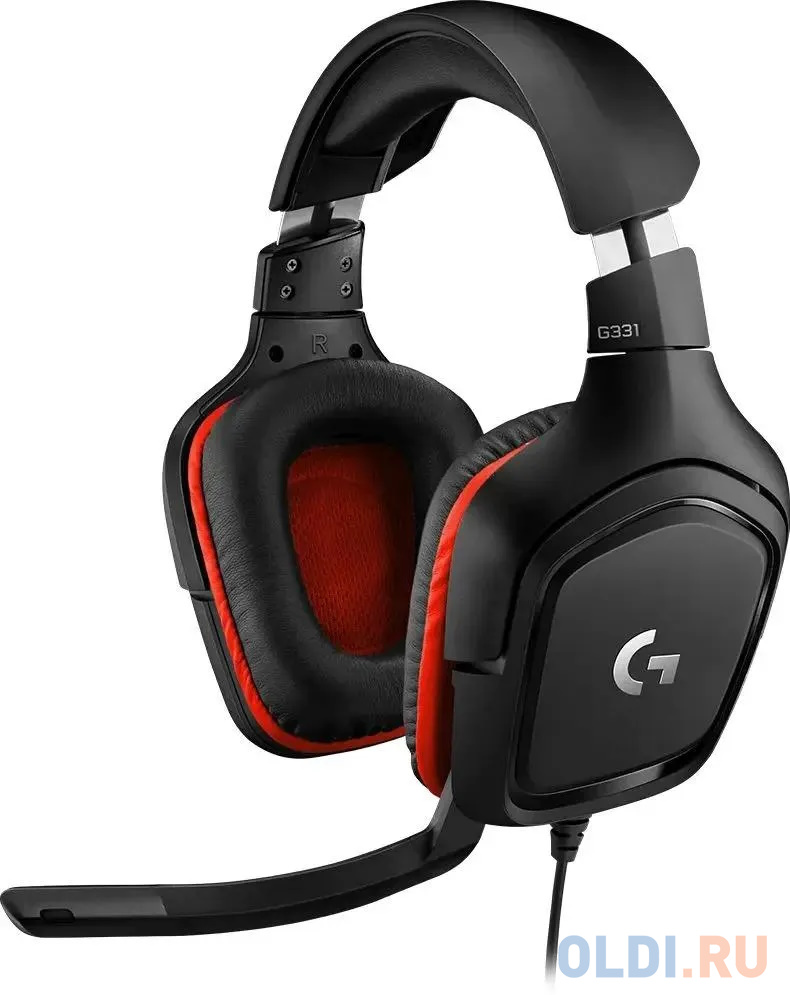 Наушники Logitech G331 черный красный 981-000758