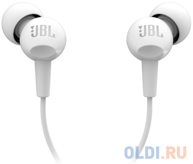 Наушники и гарнитуры JBL НАУШНИКИ ПРОВОДНЫЕ JBL C100SI  гарнитура белые  ( JBL C100SI  WHT)