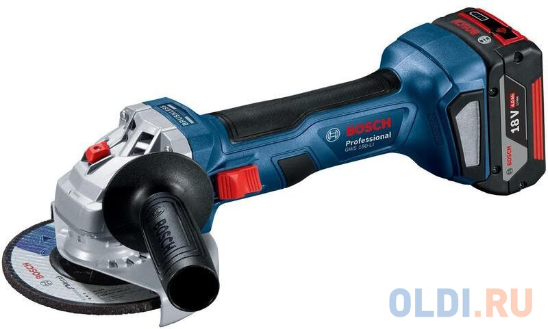 Углошлифовальная машина Bosch GWS 180-LI 11000об/мин рез.шпин.:M14 d=125мм