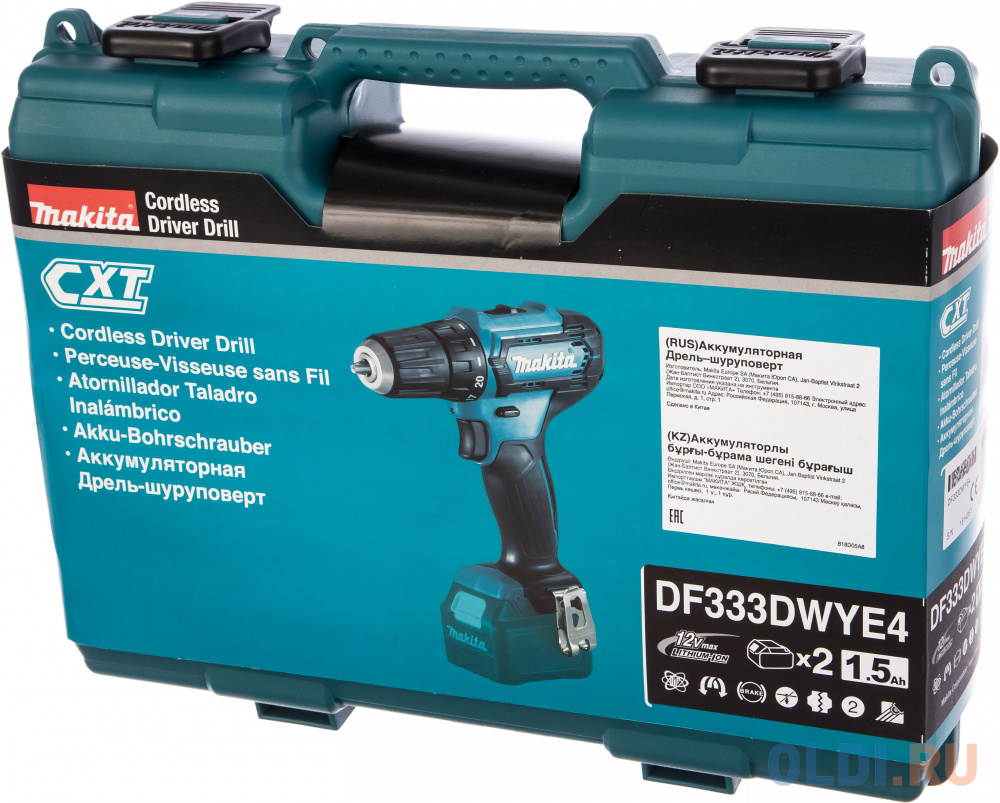 Шуруповёрты Makita Дрель-шуруповёрт Makita DF333DWYE4