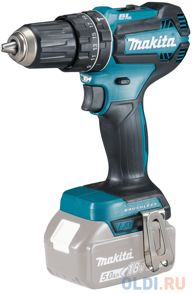 Шуруповёрты Makita  ОЛДИ Makita DHP485Z Дрель ак(уд) б\\щет, {18В, Li-ion,БЗП-13мм, 0-500\\1900об\\м,50\\25Нм,1.7кг,кор, б\\ак и з\\у}