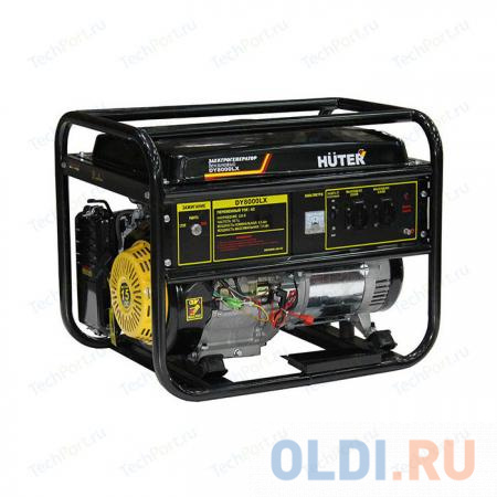 Генераторы Huter Бензоэлектростанция HUTER DY8000LX  6,5кВт 50Гц бак25л расх.374г/кВтч 94кг