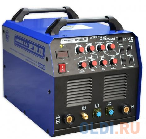 Инвертор сварочный AURORA PRO INTER TIG 200 AC/DC PULSE Mosfet  6.2кВт 220В TIG/MMA 10-200А