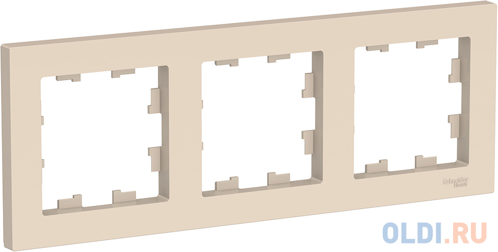 Рамка SCHNEIDER ELECTRIC ATN000203  3-м atlas design универс. беж.