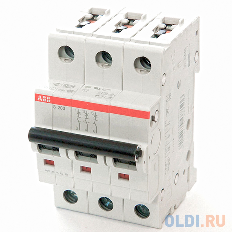 Автоматические выключатели ABB 2CDS253001R0404 Автомат.выкл-ль 3-полюсной S203 C40