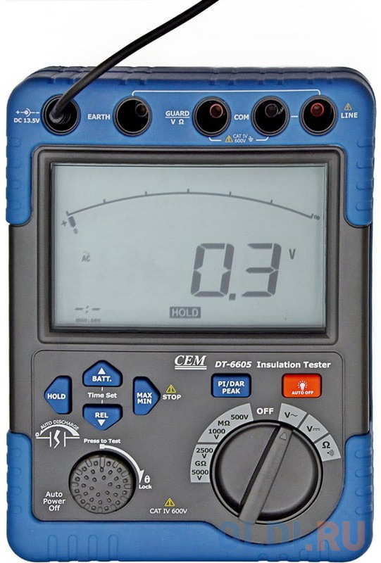 Мегаомметр CEM DT-6605  500/1000/2500/6000В