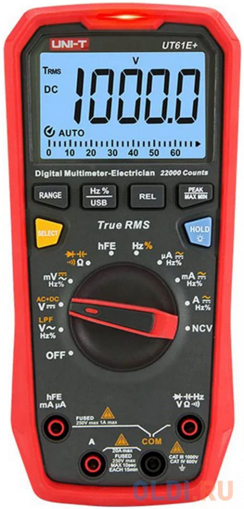 Мультиметр UNI-T UNI-T Профессиональный мультиметр ut61e+ 13-0094