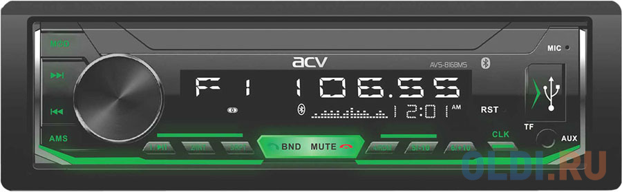 Автомагнитола ACV AVS-816BMS 1DIN 4x50Вт