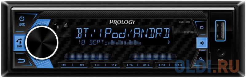 Автомагнитола Prology CMD-300 1DIN 4x55Вт