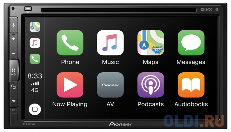 Автомагнитола CD DVD Pioneer AVH-Z5250BT 2DIN 4x50Вт