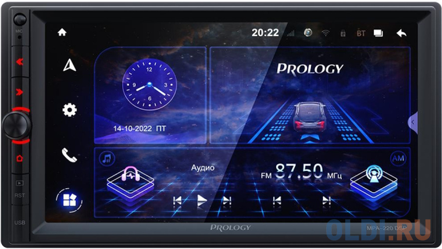 Автомагнитола Prology MPA-220 DSP 2DIN 4x55Вт