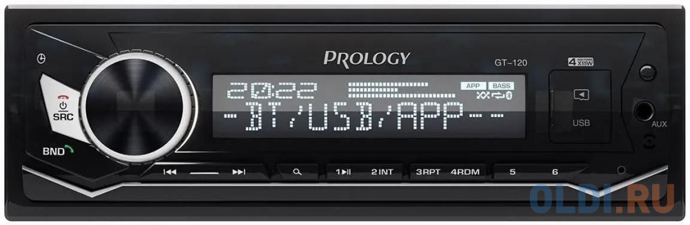 Автомагнитолы Prology Автомагнитола Prology GT-120 1DIN 4x55Вт